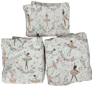 Pottery Barn Kids Ballerina Sheets Set Size Full Organic Cotton